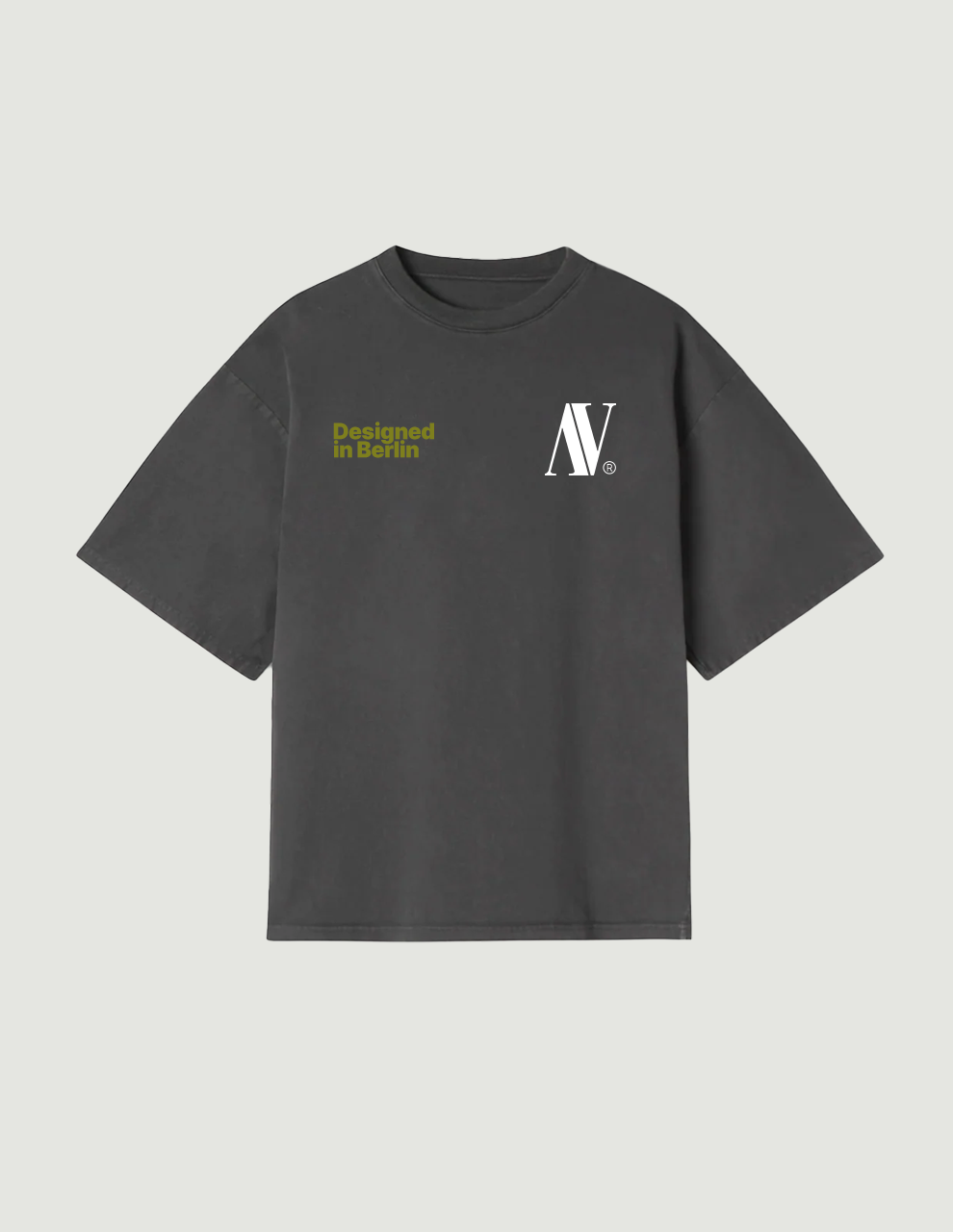 Designed T-Shirt Anthracite