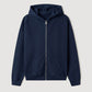 Classic Metal Logo Zipper Navy