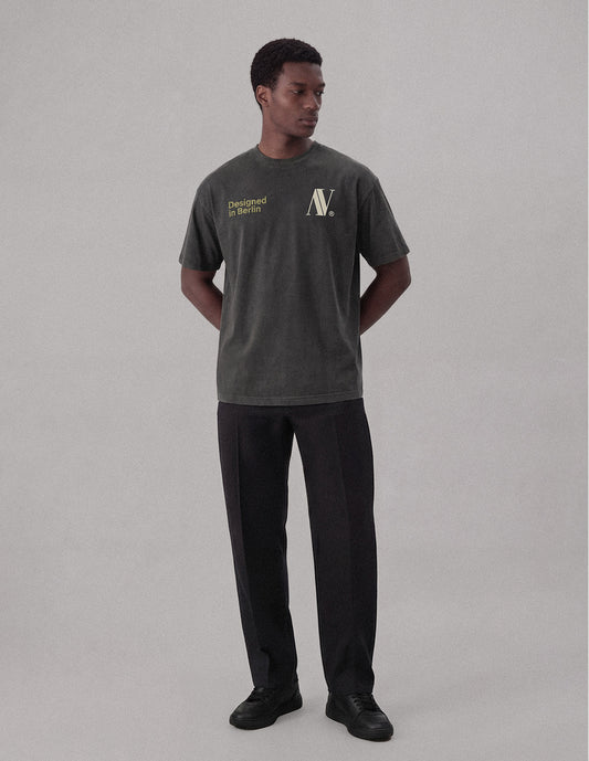 Designed T-Shirt Anthracite